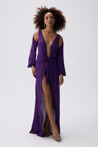 kimono dress purple Molly Sequin kimono Dress