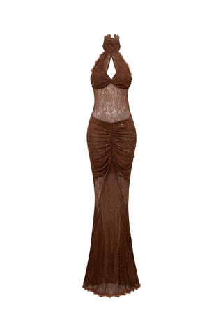 ISTANBUL DRESS BROWN / L ISTANBUL DRESS BROWN / L